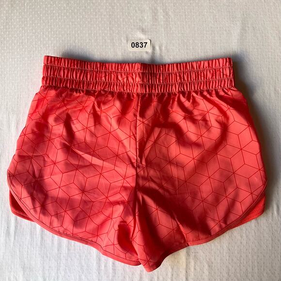 Athletic Women’s Workout Lined Shorts size L (10-12), Hot Orange, Elastic Waist - Picture 7 of 7